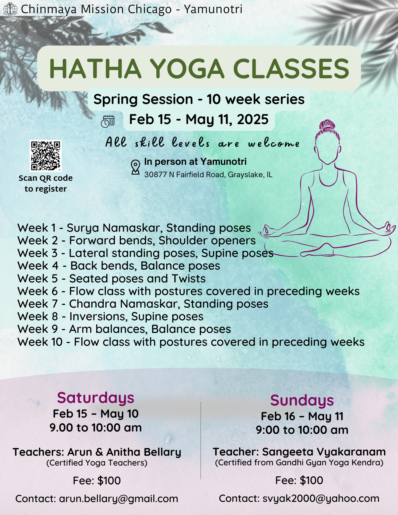 Hatha Yoga 2025 Spring - Print